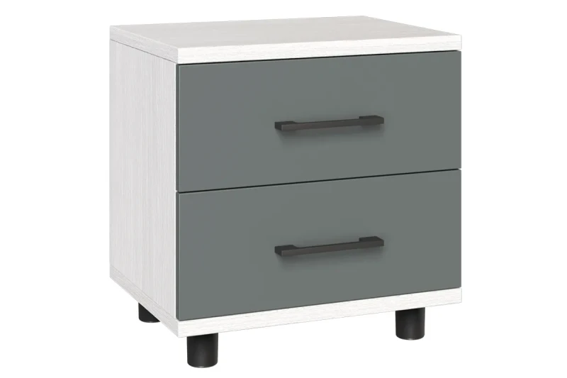 Тумба ТБ-5062-СЯ-АМ (Снежный Ясень/Антрацит Матовый) — Мебель-центр Озерцо