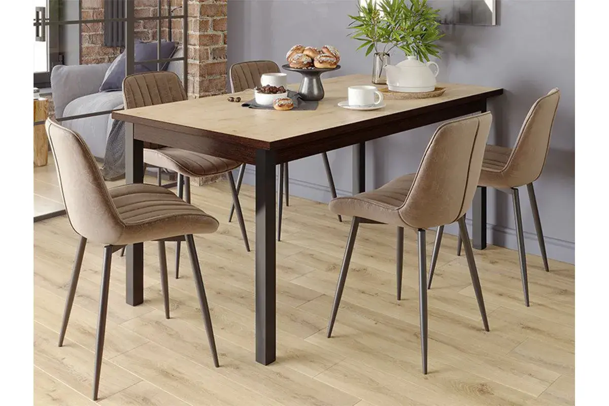 Стол обеденный Квант 1600х870 (Дуб бунратти/Венге) - купить в Озерце