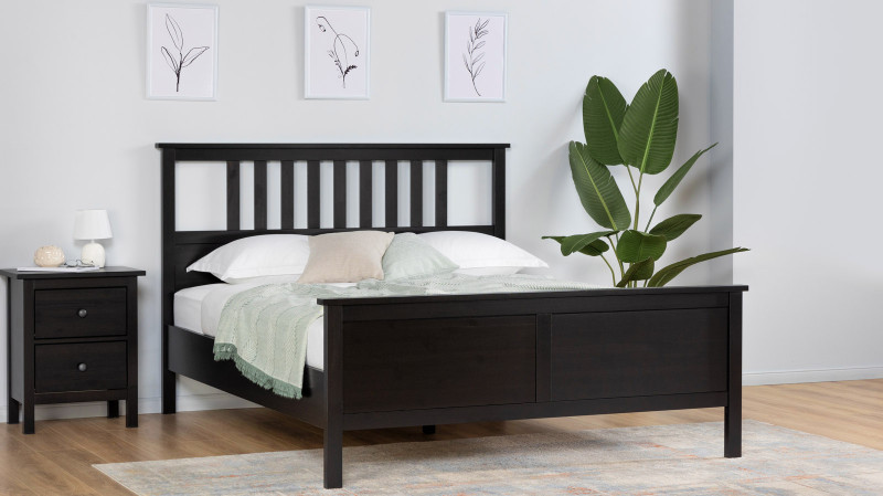 Кровать Terek, цвет Черный 140x200 - купить в Озерце