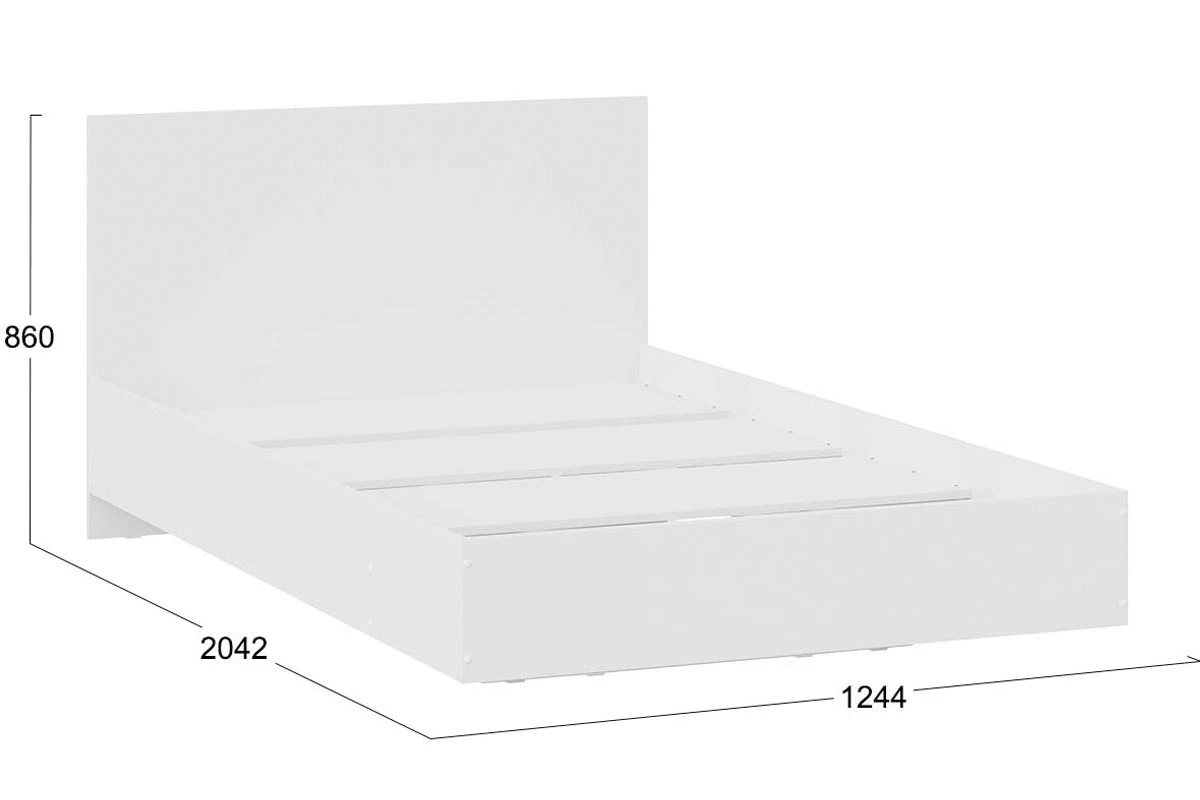 Кровать комбинированная Марли 120х200 Тип 2 (Белый) - купить в Озерце