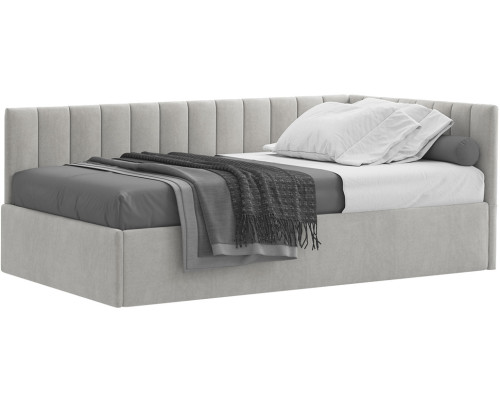 Кровать Сингл 120 угловая с подъемником. Цвет  Simple 29 - купить в Озерце