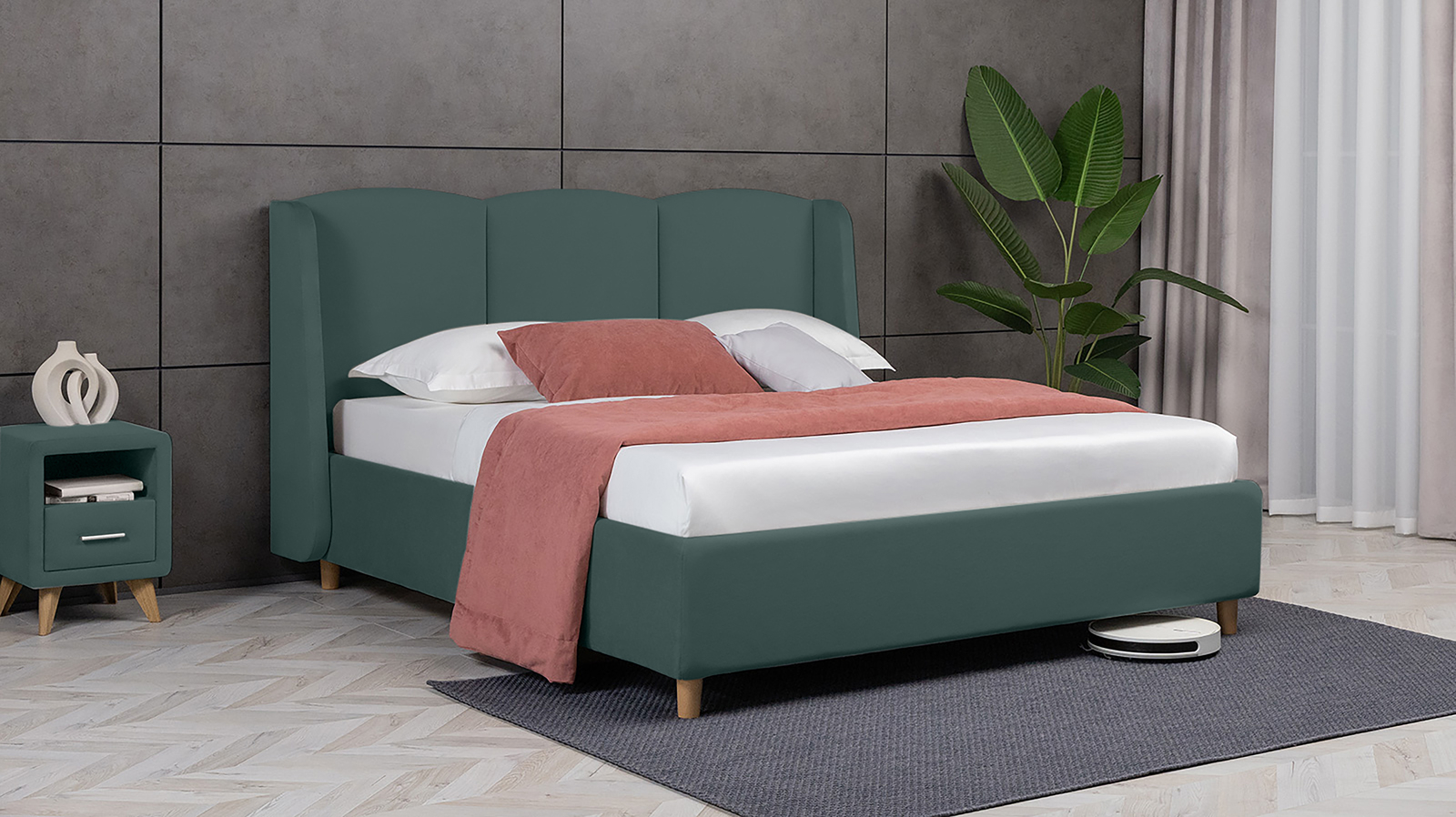 Кровать Milora Nova, Тк. Casanova Seawave 200x200 - купить в Озерце
