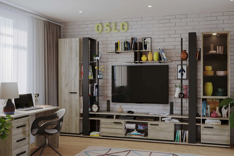 Гостиная Oslo (Комплект 2) — Мебель-центр Озерцо