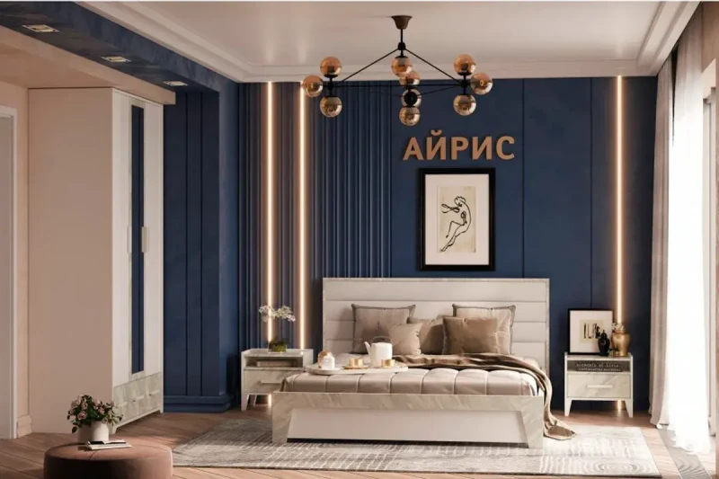 Спальня Айрис (Белый/Статуарио) - купить в Озерце