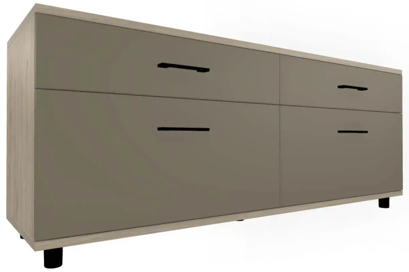 Тумба ТБ-5029-ГС-ЛМ (Гикори Джексон светлый/Латте матовый) — Мебель-центр Озерцо