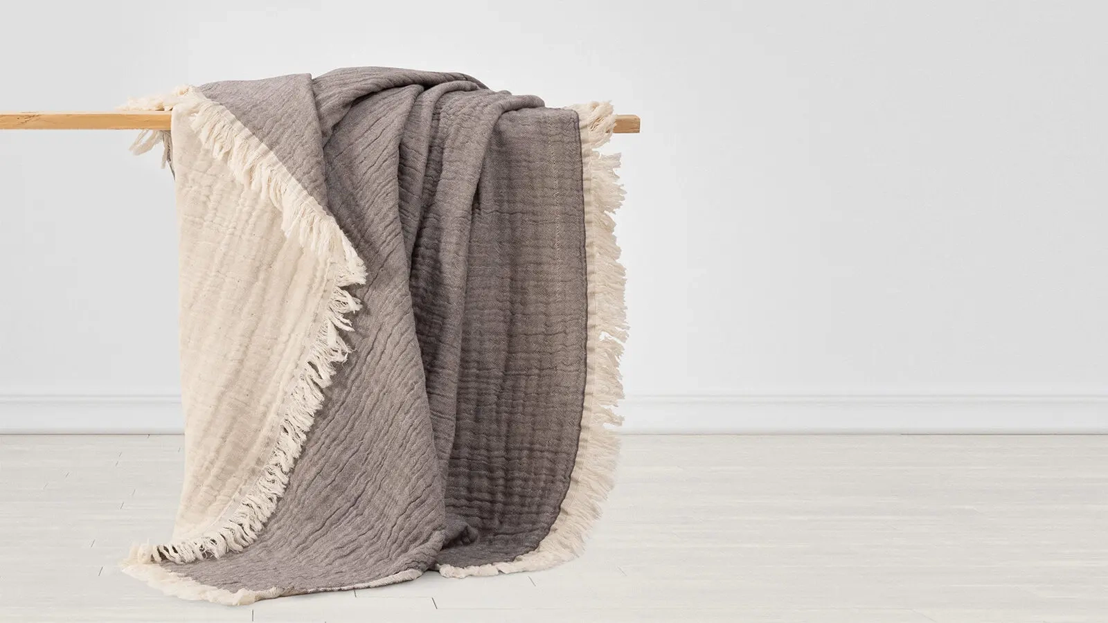 Плед муслиновый All Natural, цвет: серый 145x175 в мебель-центре Озерцо