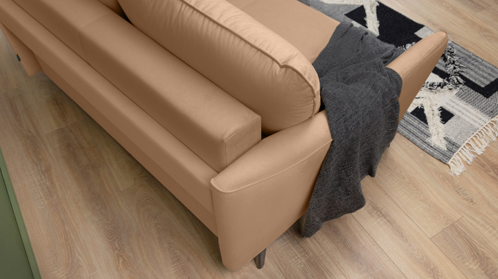 Диван Laguna Mini, ткань Casanova Beige Casanova Beige (Тк. Казанова Беж) 144x201 — купить в Озерце