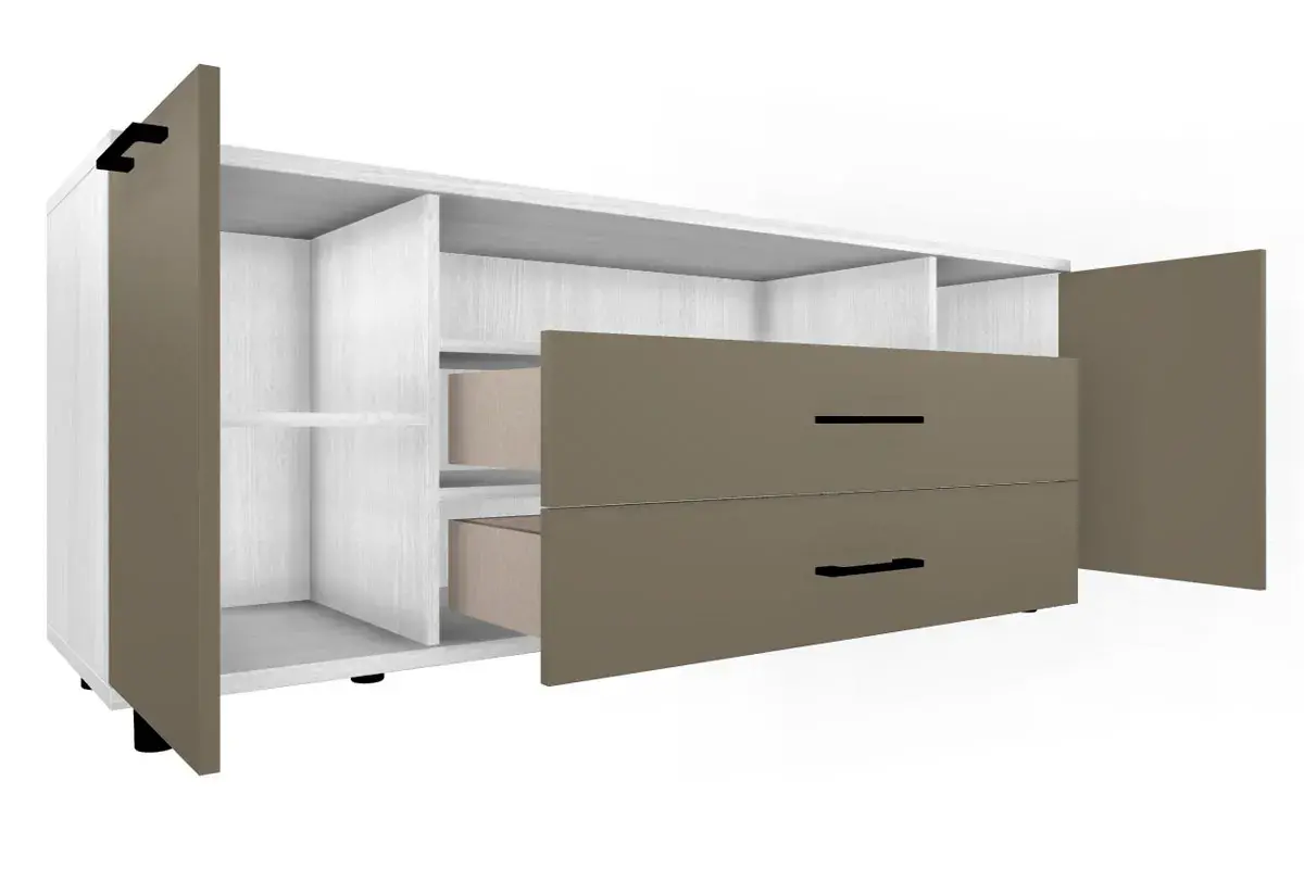 Тумба ТБ-5021-СЯ-ЛМ (Снежный Ясень/Латте Матовый) — Мебель-центр Озерцо