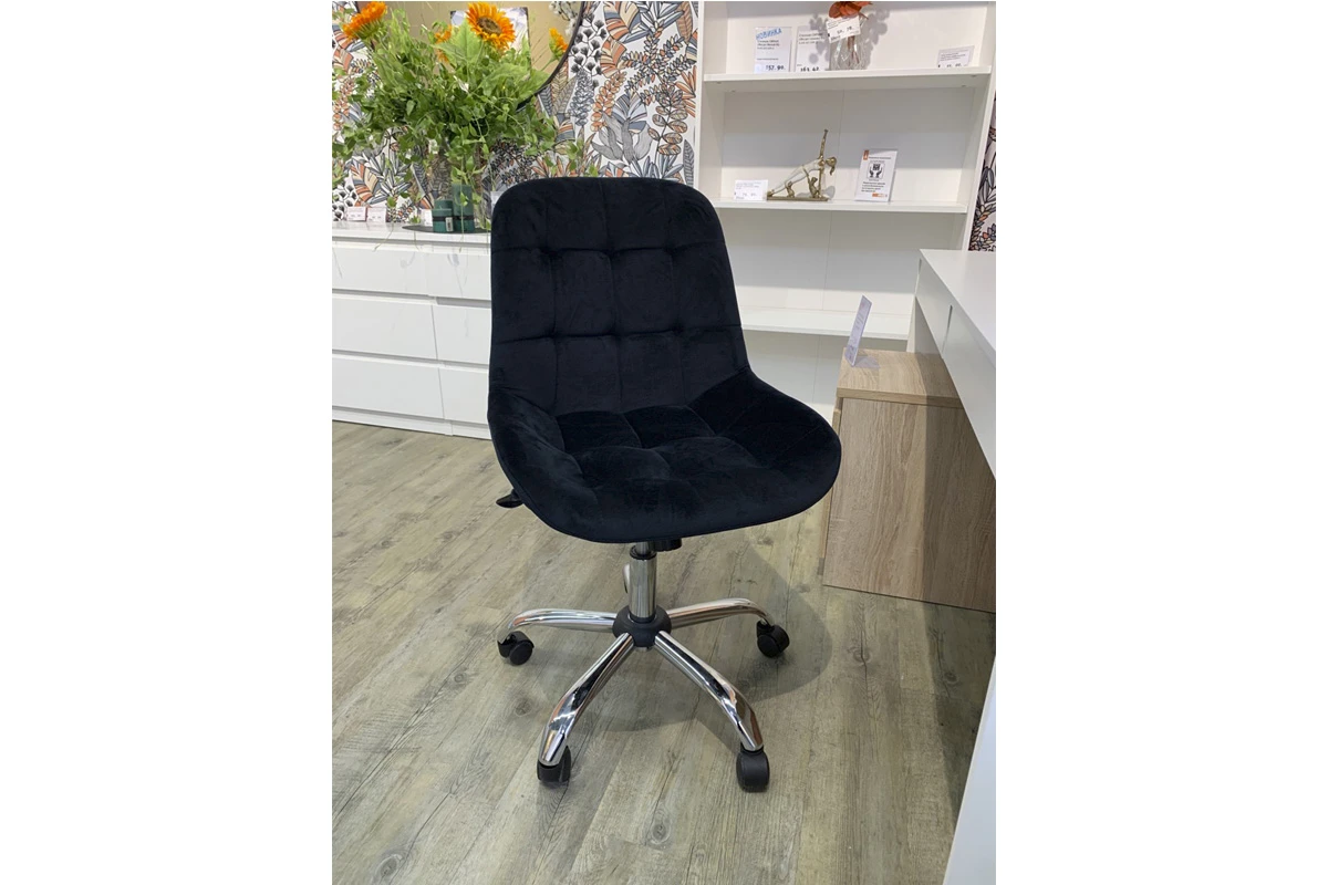 Стул Тоскана-лифт (каркас эмаль/Велюр Velluto 20 черный) СРП-333 — Мебель-центр Озерцо