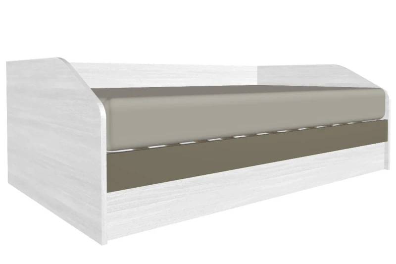 Кровать КР-119-СЯ-ЛМ 120х200 (Снежный Ясень/Латте Матовый) - купить в Озерце