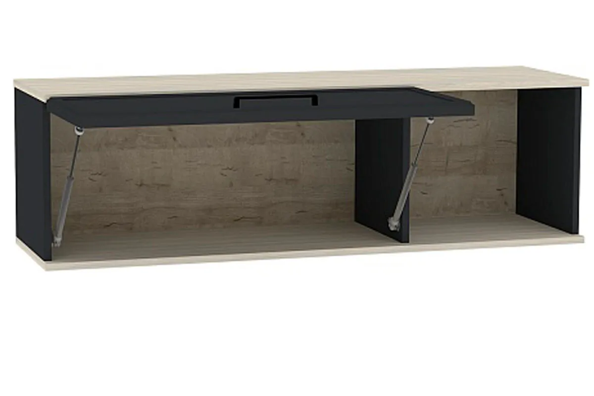 Шкаф навесной Aurelio 15 (Антрацит/Блеквуд Сатиновый) в мебель-центре Озерцо