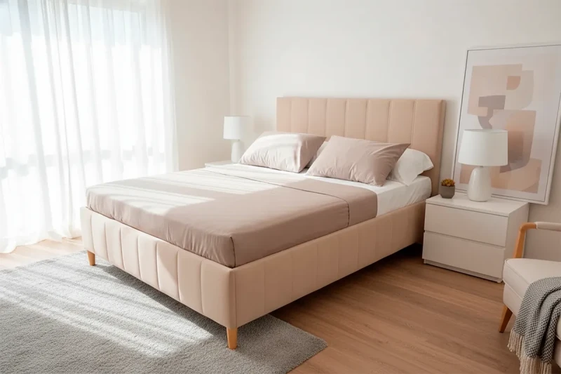 Кровать Сицилия 160х200 с ПМ Civilia 04 (Бежевый) 1 кат. - купить в Озерце