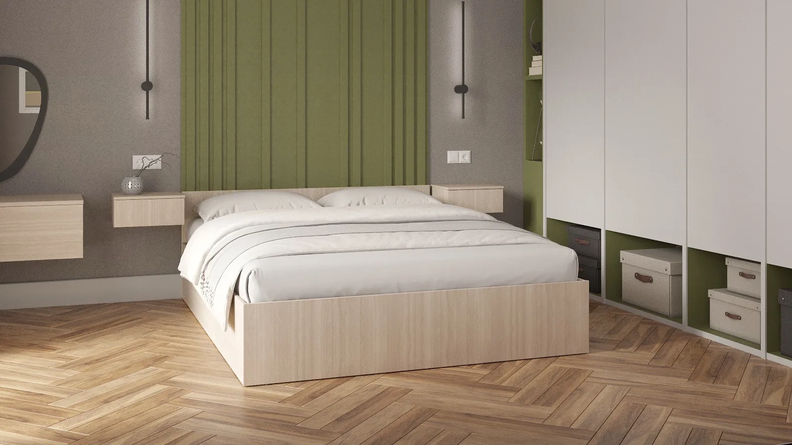 Кровать Pronto цвет Ясень Шимо Светлый 160x200 - купить в Озерце