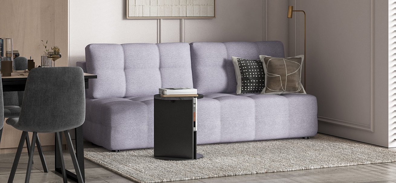 Диван Dandy MINI SE рогожка Malmo платина — купить в Озерце