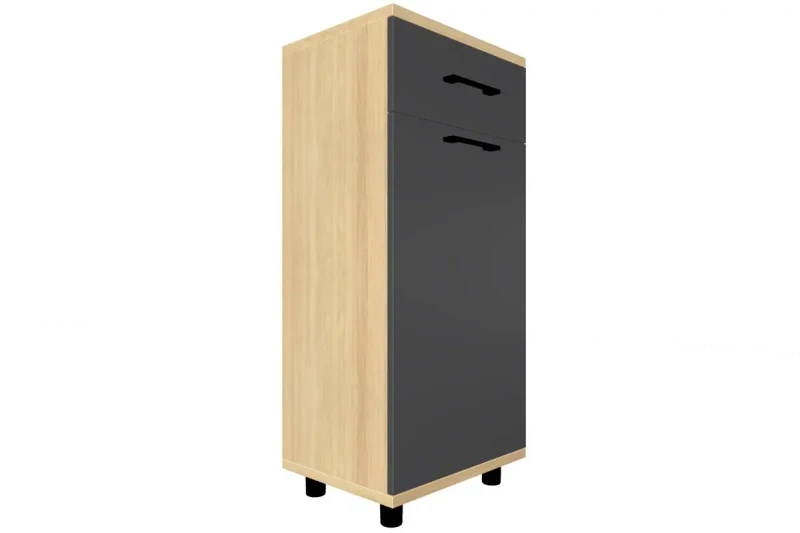 Тумба ТБ-5007-АС-АМ (Ясень Асахи/Антрацит Матовый) — Мебель-центр Озерцо