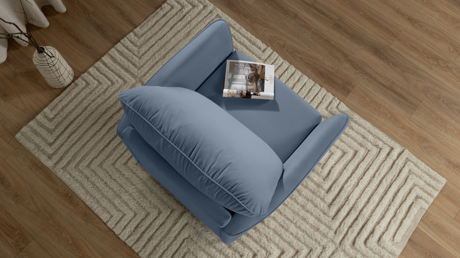 Кресло Laguna, Тк. Casanova Grey 87x92.5 — купить в Озерце