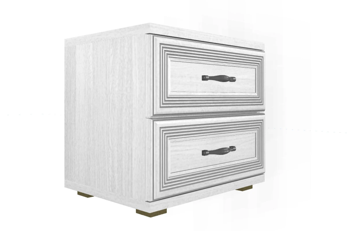 Готовый комплект для спальни СК-1004-СЯ-В (Снежный Ясень/Велюр) - купить в Озерце