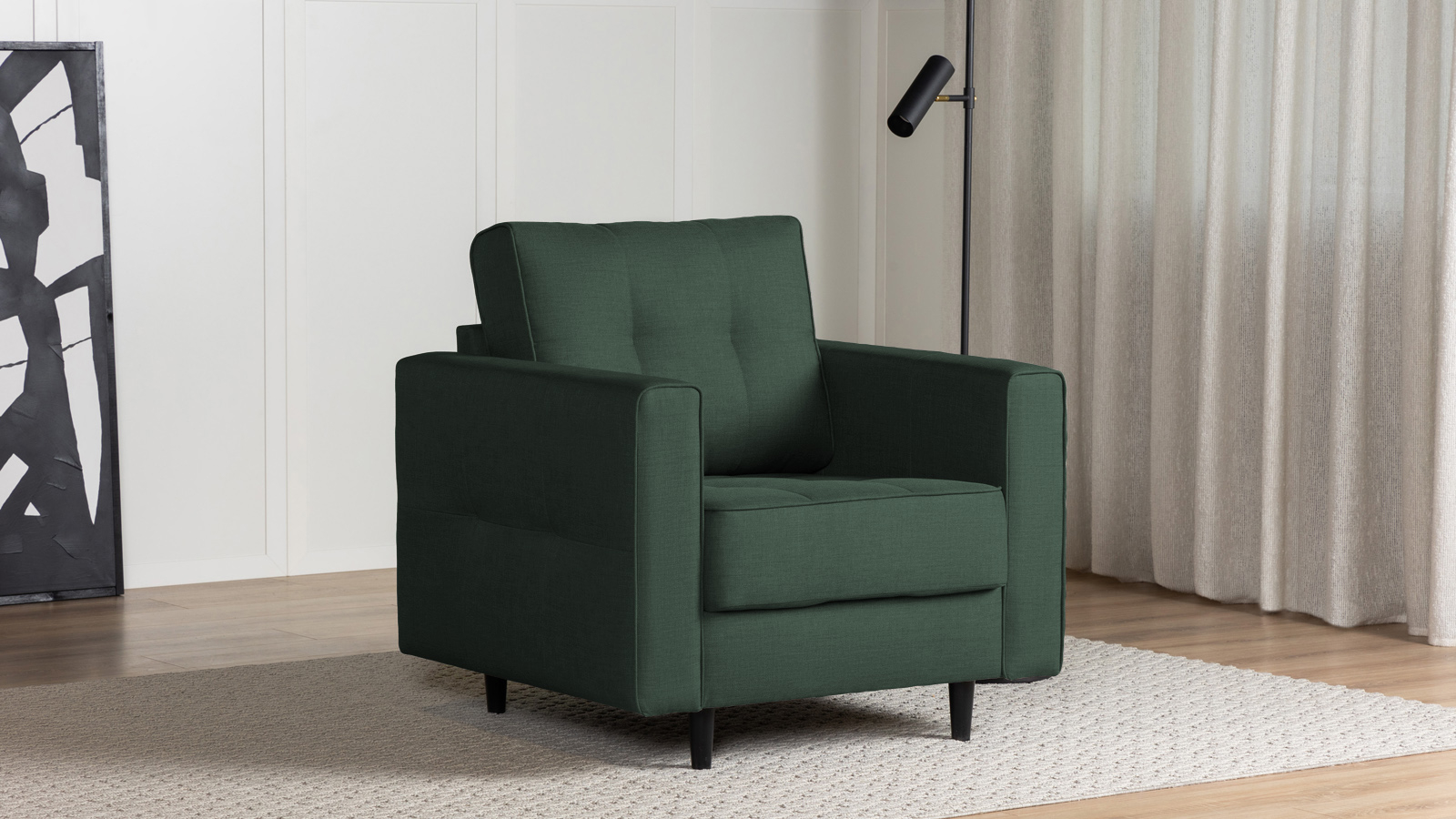 Кресло Amani Pro, Тк. Lidot green (подлокотник: 15 см) 89x93.5 — купить в Озерце