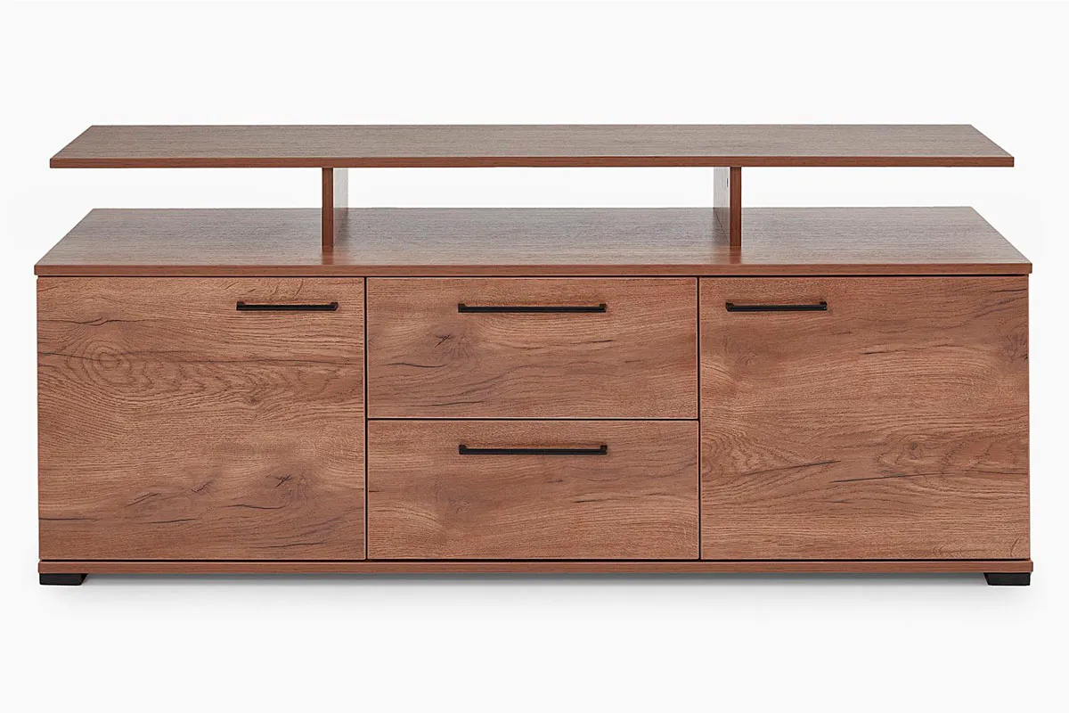 Тумба комбинированная Валери 1 (Дуб Табачный/Чёрный) — Мебель-центр Озерцо