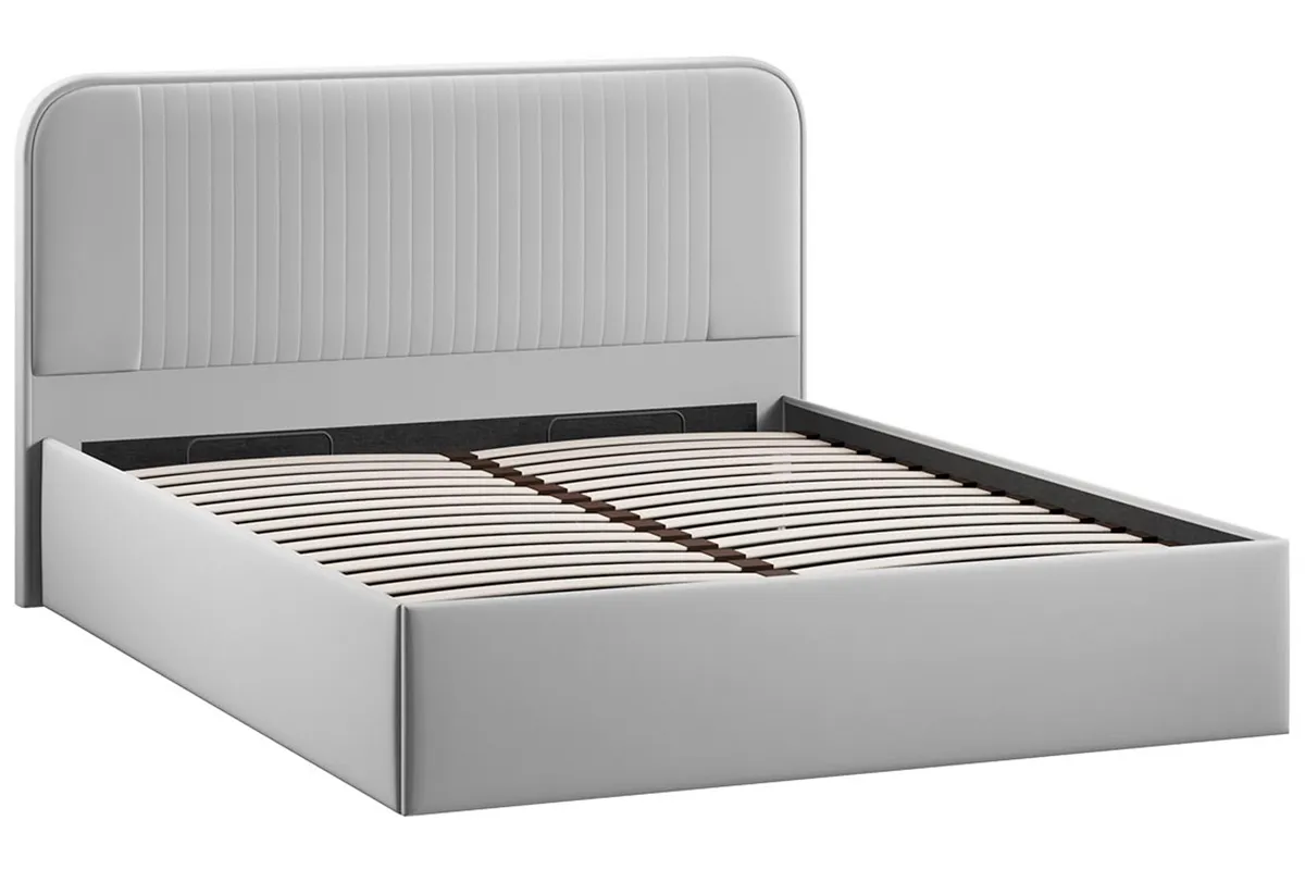 Кровать Тиффани c подъемным механизмом Тип 1 и заглушиной 140х200 (Велюр / Confetti Silver) - купить в Озерце