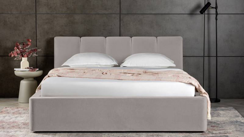 Кровать Niks Тк. Casanova Grey 140x200 - купить в Озерце