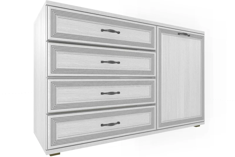 Тумба ТБ-1015-СЯ-СО (Снежный Ясень) — Мебель-центр Озерцо