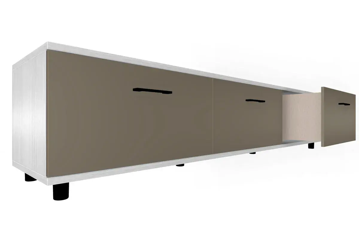 Тумба ТБ-5037-СЯ-ЛМ (Снежный Ясень/Латте Матовый) — Мебель-центр Озерцо