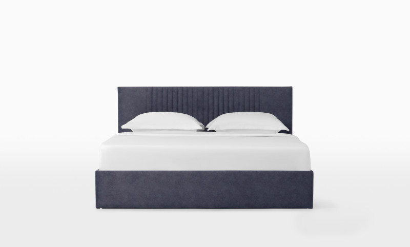 Кровать с подъемным механизмом Simple, ткань Galaktika Blue, 200x200 - купить в Озерце