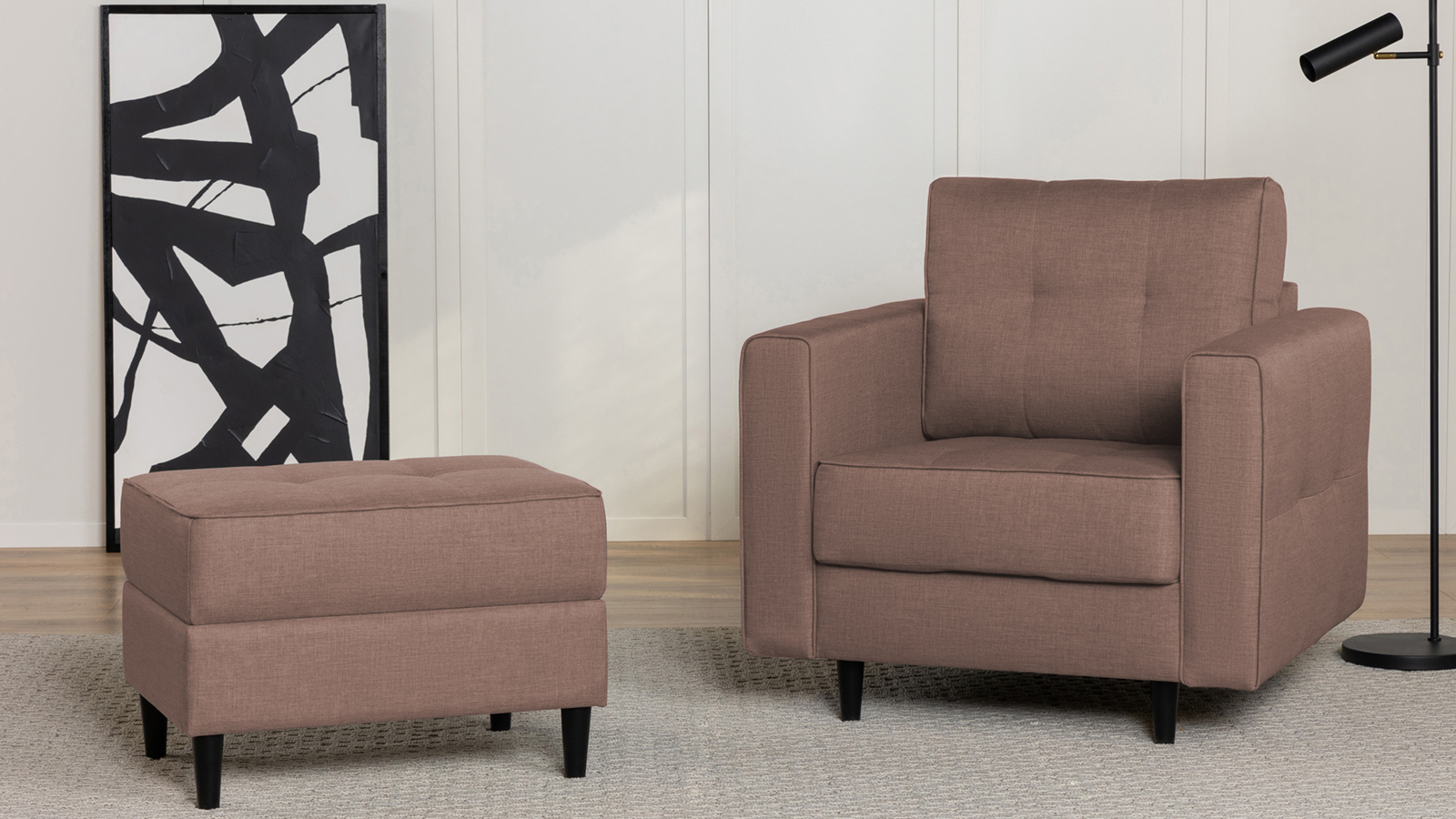 Пуф Amani Pro, Тк. Тк. Lidot lilac 53x68 — купить в Озерце
