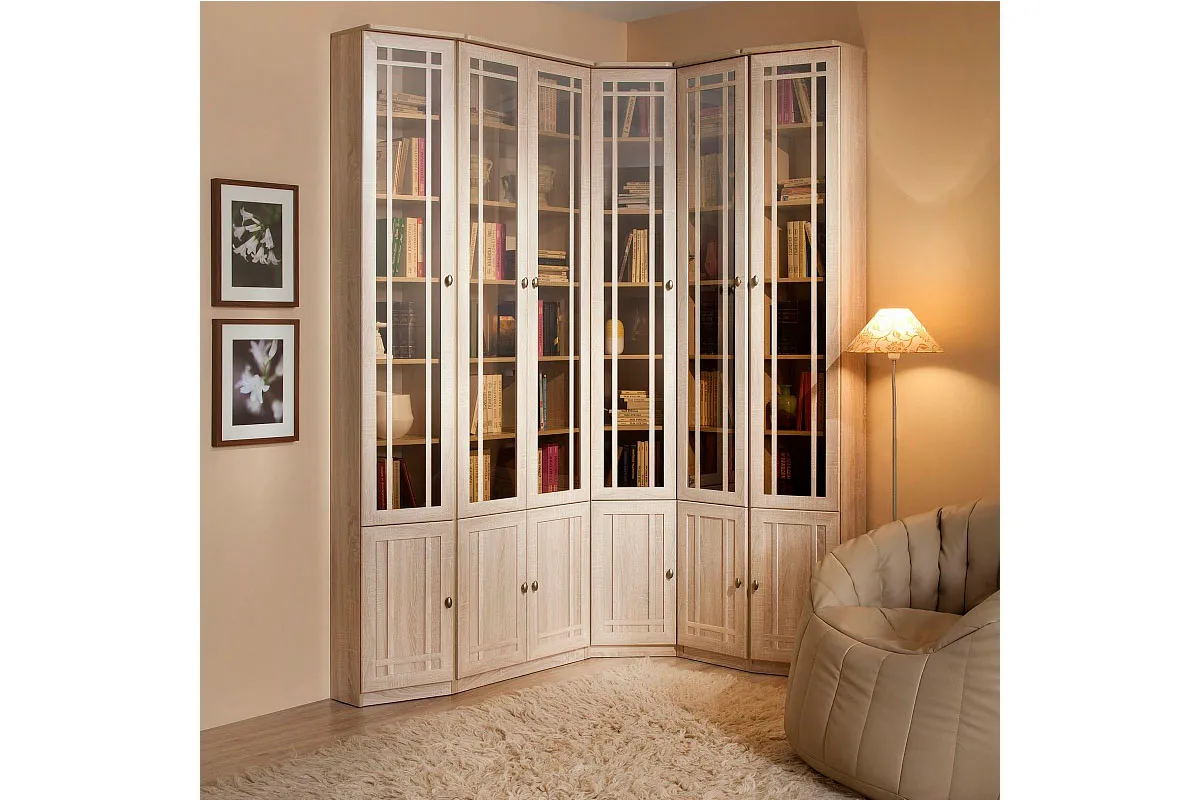 Sherlock 32 Шкаф для книг дуб сонома в мебель-центре Озерцо