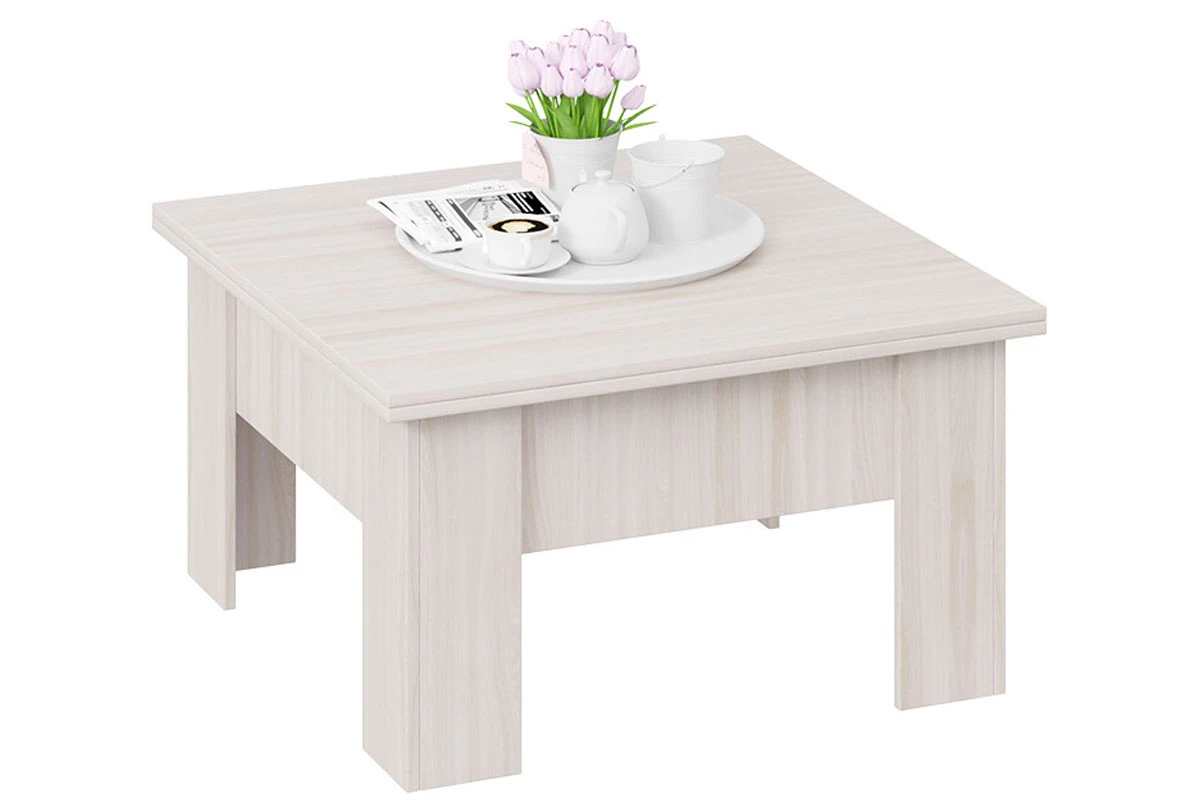 Стол журнальный тип 10 (Ясень Шимо) — Мебель-центр Озерцо