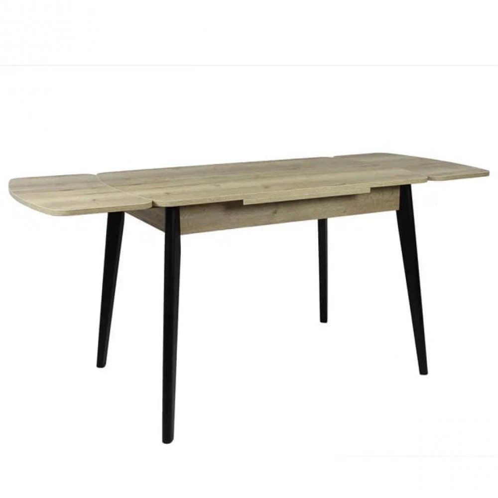 Стол СИЭТЛ 68х110 дуб натуральный/черное подстолье ТИП-НД - купить в Озерце