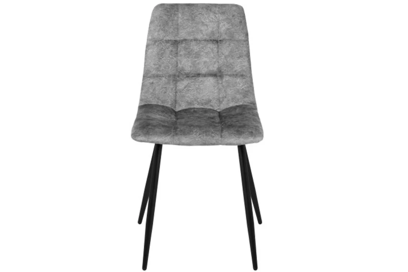 Стул Чили (Муар черный/Лофт Сильвер светло-серый) СРП-052 - купить в Озерце