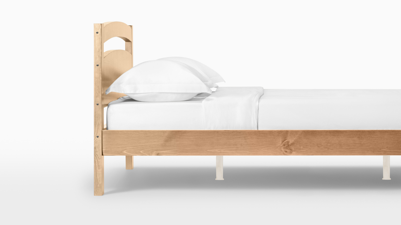 Кровать Vesta Pro массив сосны, цвет Светло-коричневый, 90x200 - купить в Озерце