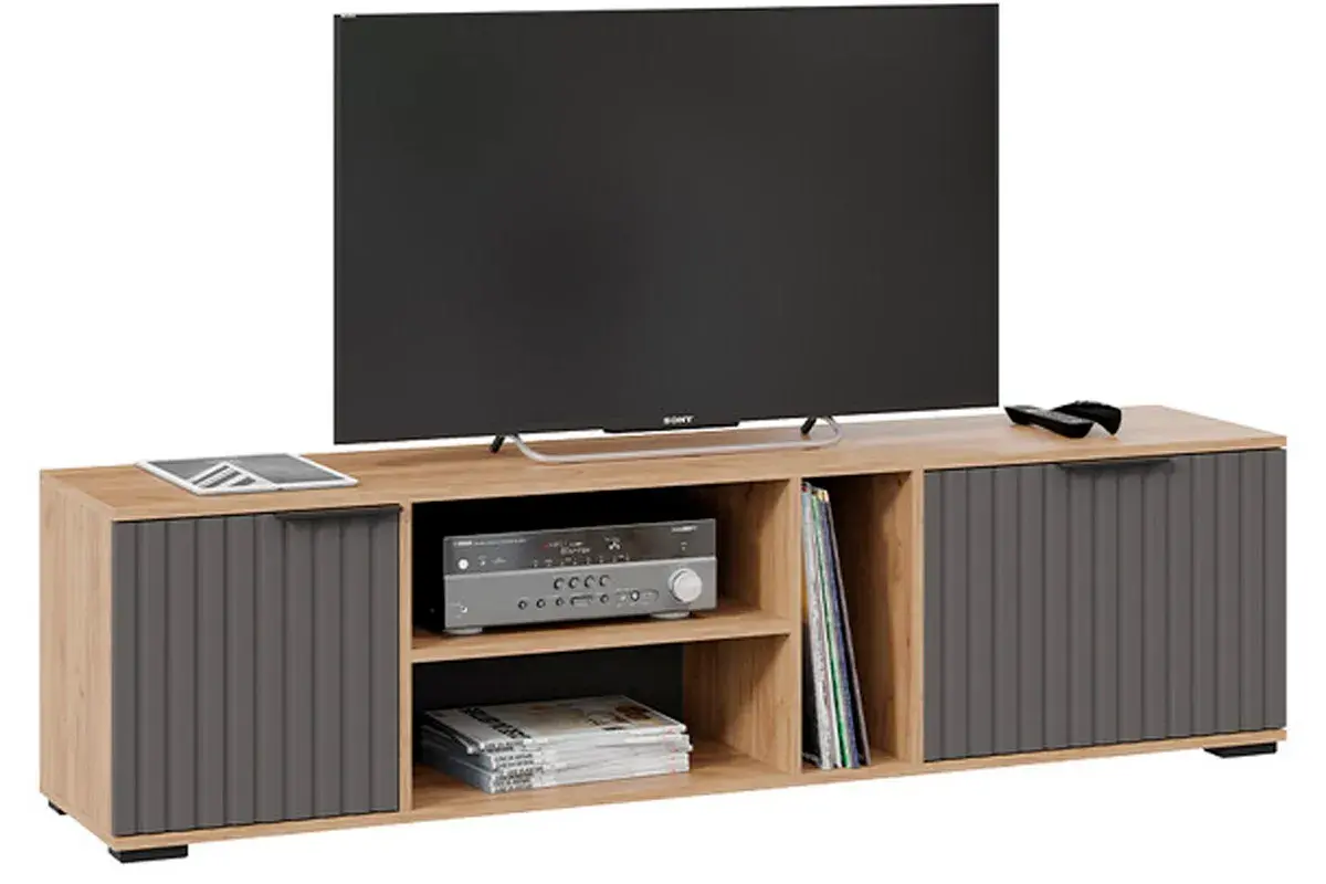 Набор мебели для гостиной Хилтон №1 (Дуб Крафт золотой/Графит матовый) — Мебель-центр Озерцо