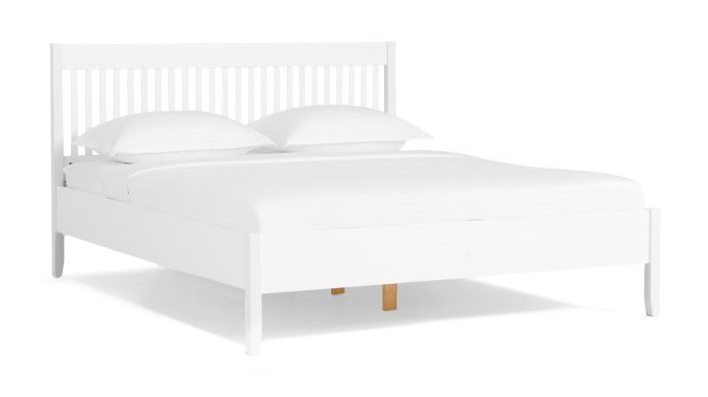 Кровать Maas массив сосны, цвет Белый 140x200 - купить в Озерце