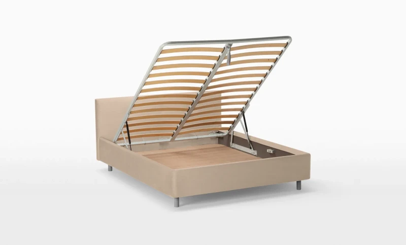 Кровать с подъемным механизмом Vanessa nova, ткань Casanova Milk, 160x200 - купить в Озерце