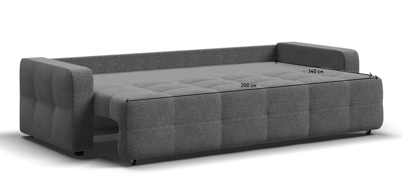 Денди диван Рогожка Мальмо серый — купить в Озерце