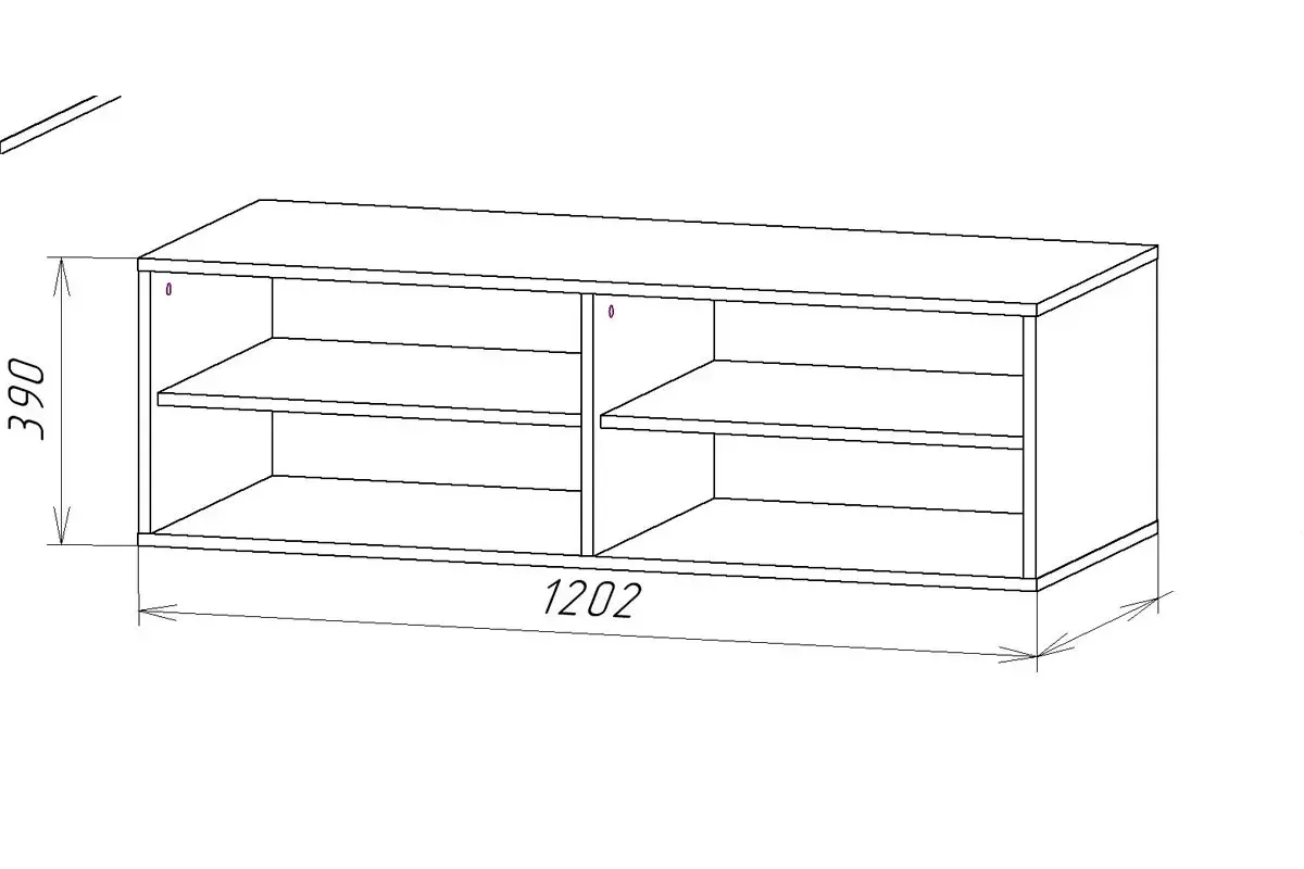 Тумба под ТВ Айвори-2 (Графит/Белый) — Мебель-центр Озерцо