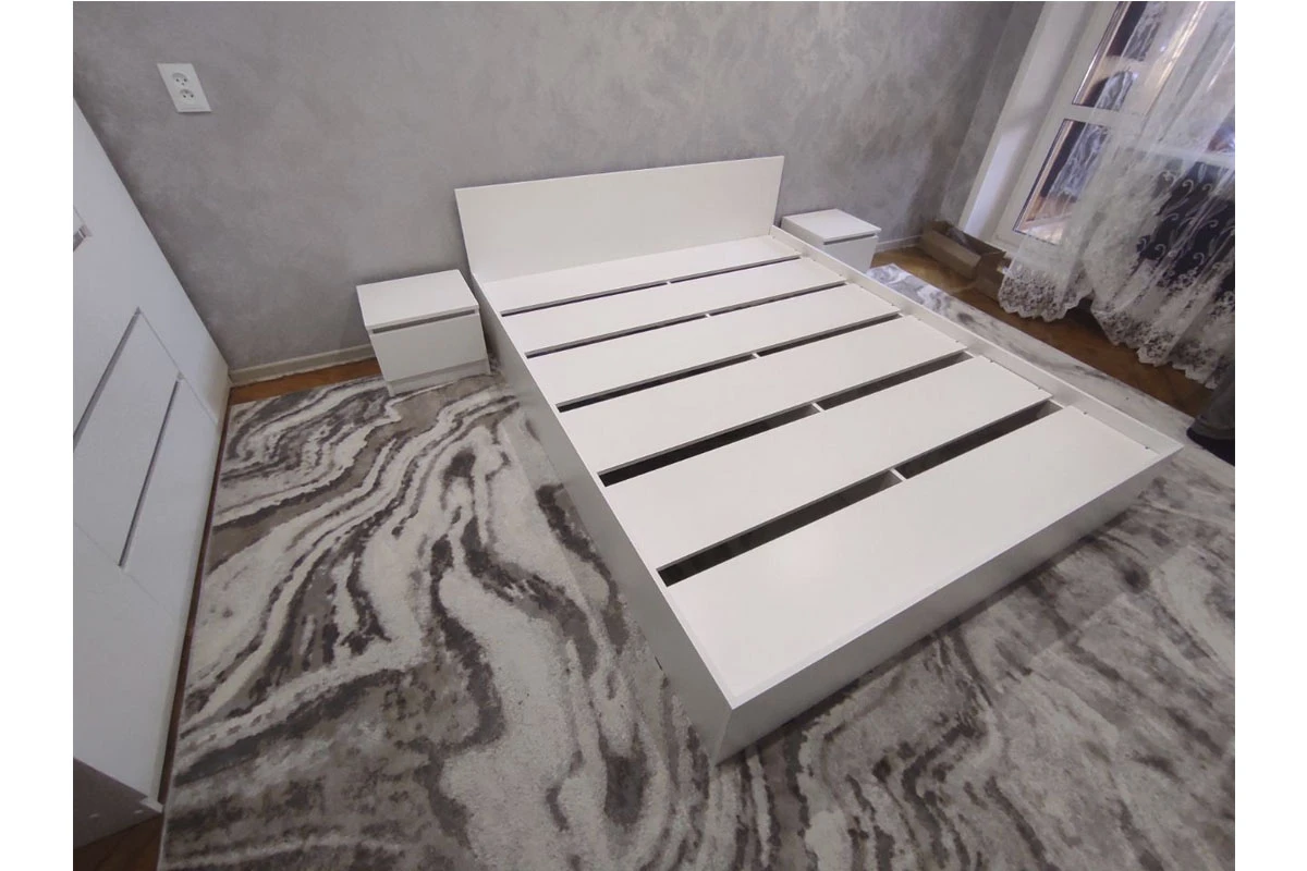 Кровать Ницца-14 160х200 (Белый) - купить в Озерце