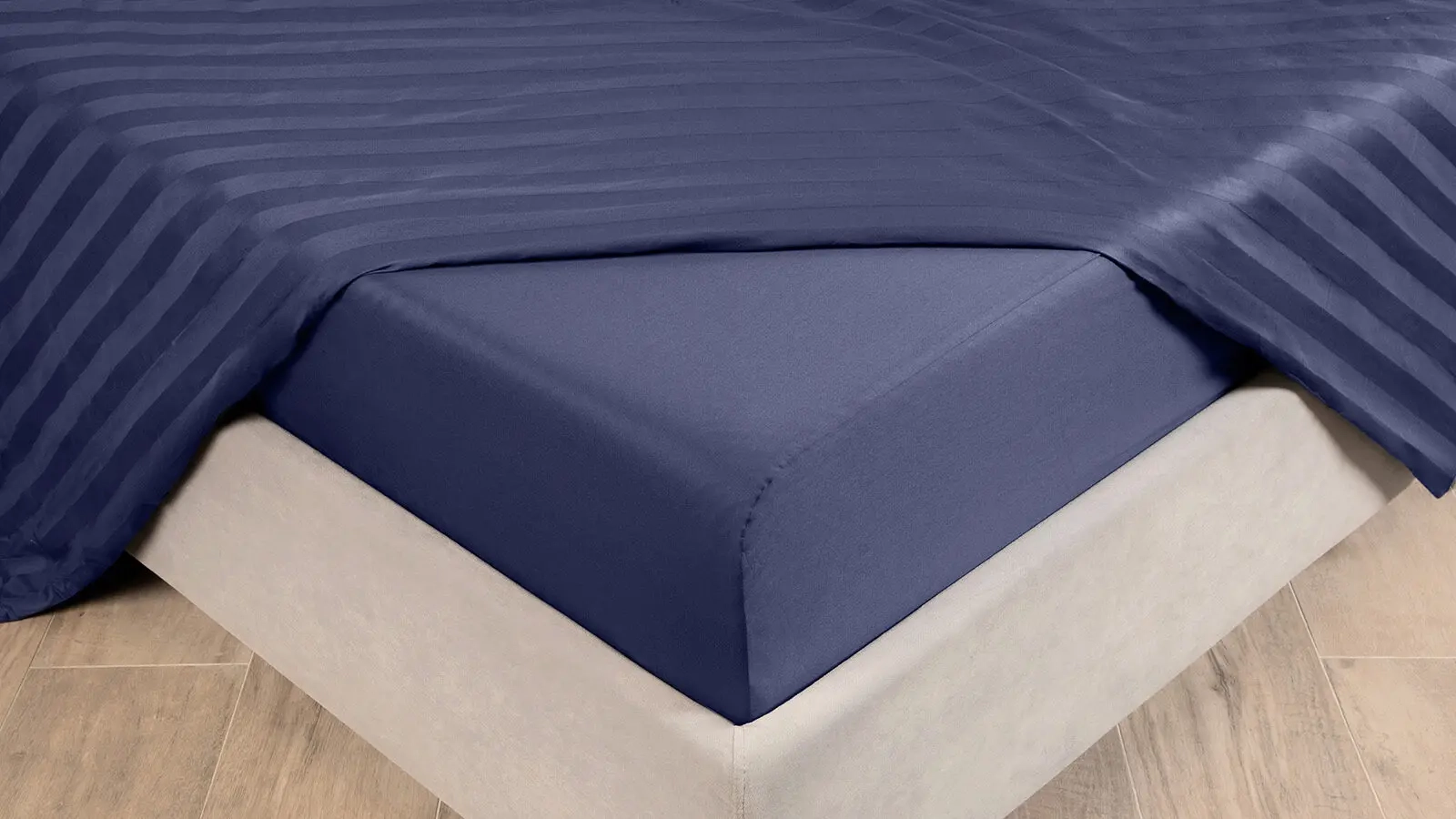 Простынь на резинке Askona Comfort, Глубокий синий 140x200 в мебель-центре Озерцо