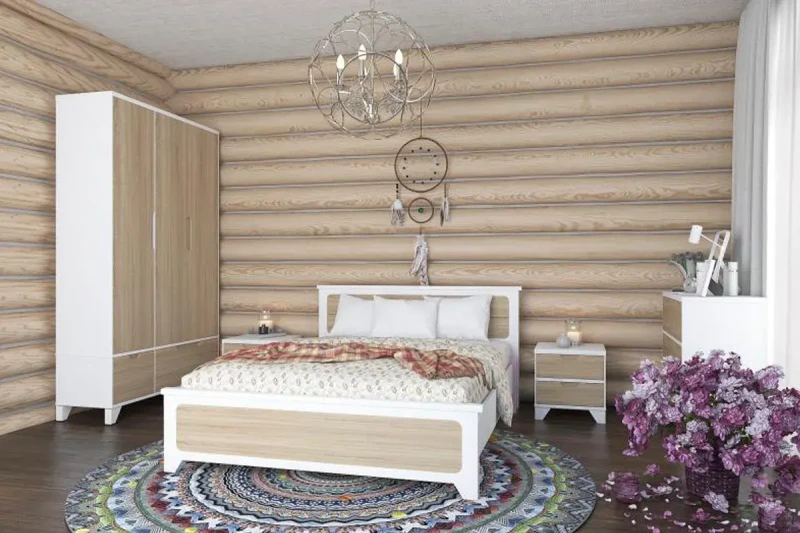 Спальный гарнитур Соня (Белый/Дуб) - купить в Озерце