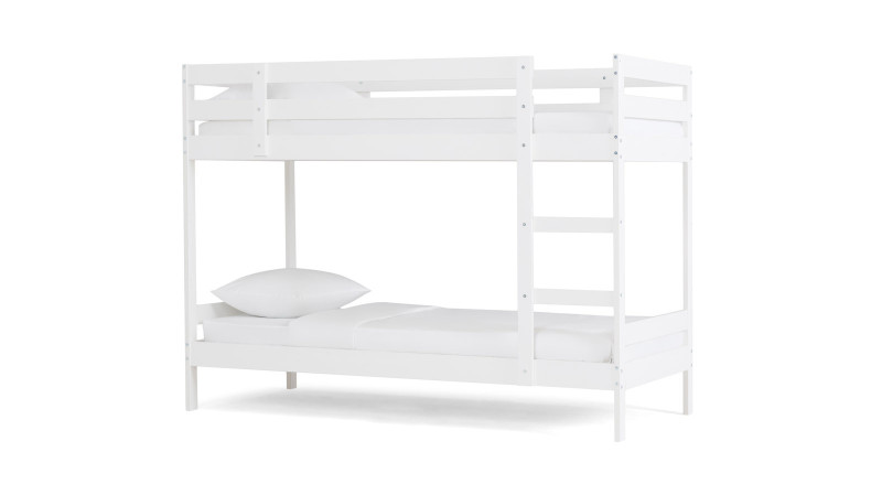Детская кровать двухъярусная Neo, белая 90x200 — Мебель-центр Озерцо
