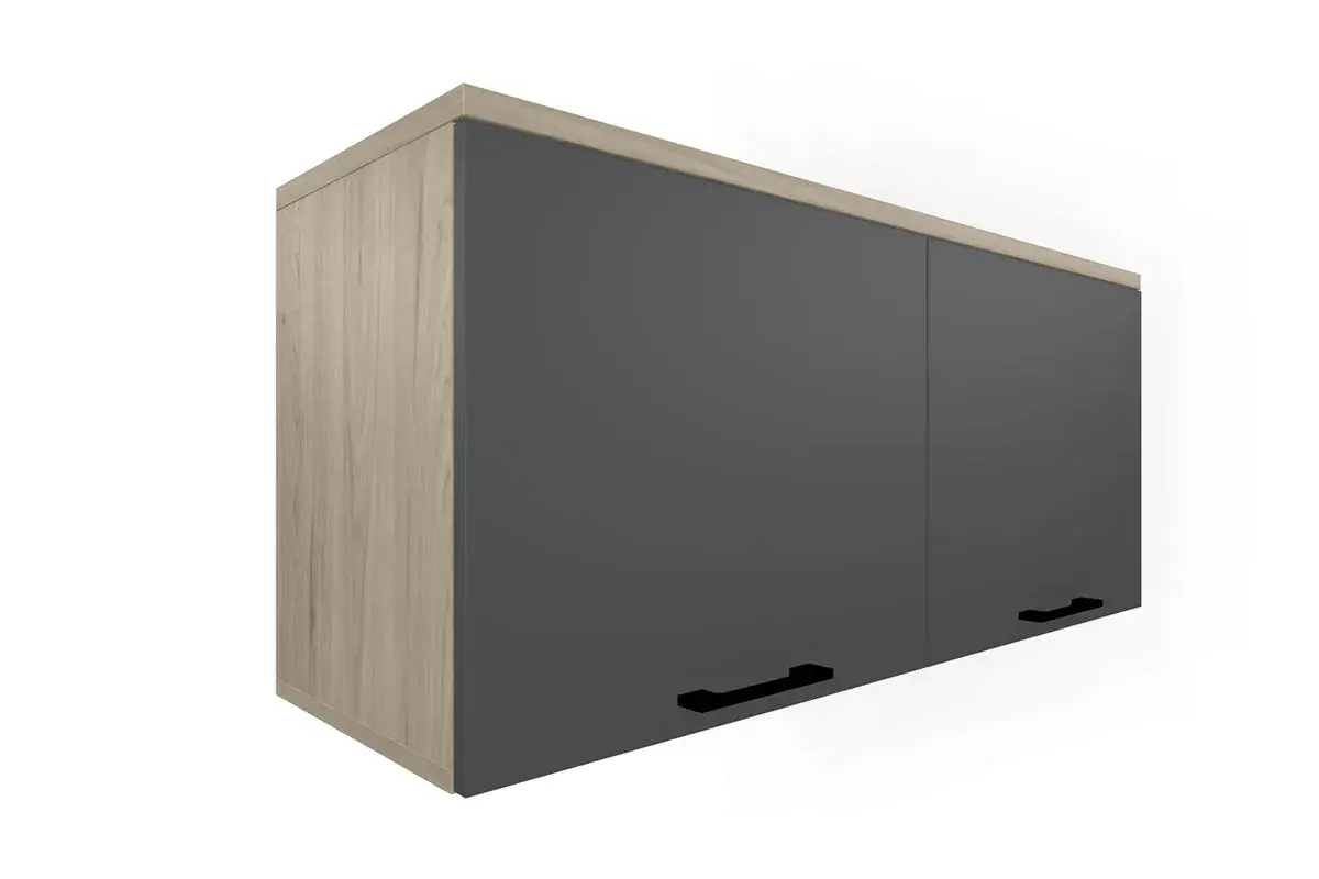 Гостиная Грейс комплект 7 (Гикори Джексон Светлый/Антрацит Матовый) — Мебель-центр Озерцо