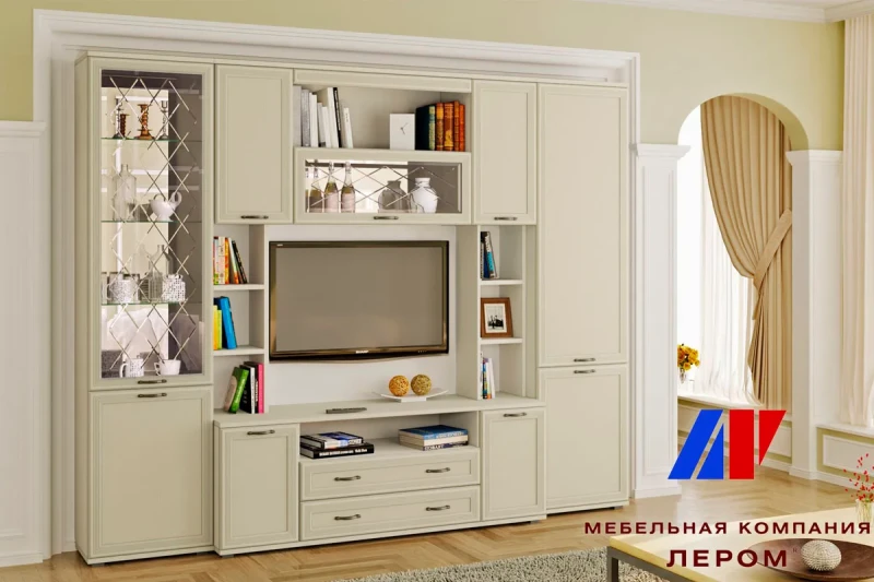 Гостиная Карина комплект 2 (Серый Кашемир) — Мебель-центр Озерцо