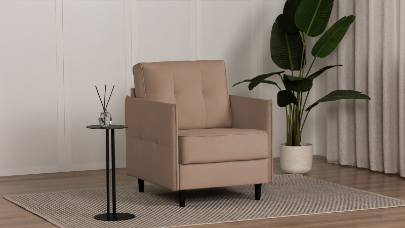 Кресло Amani Pro, Тк. Casanova Stone (подлокотник: 5 см) 73.5x89 — купить в Озерце