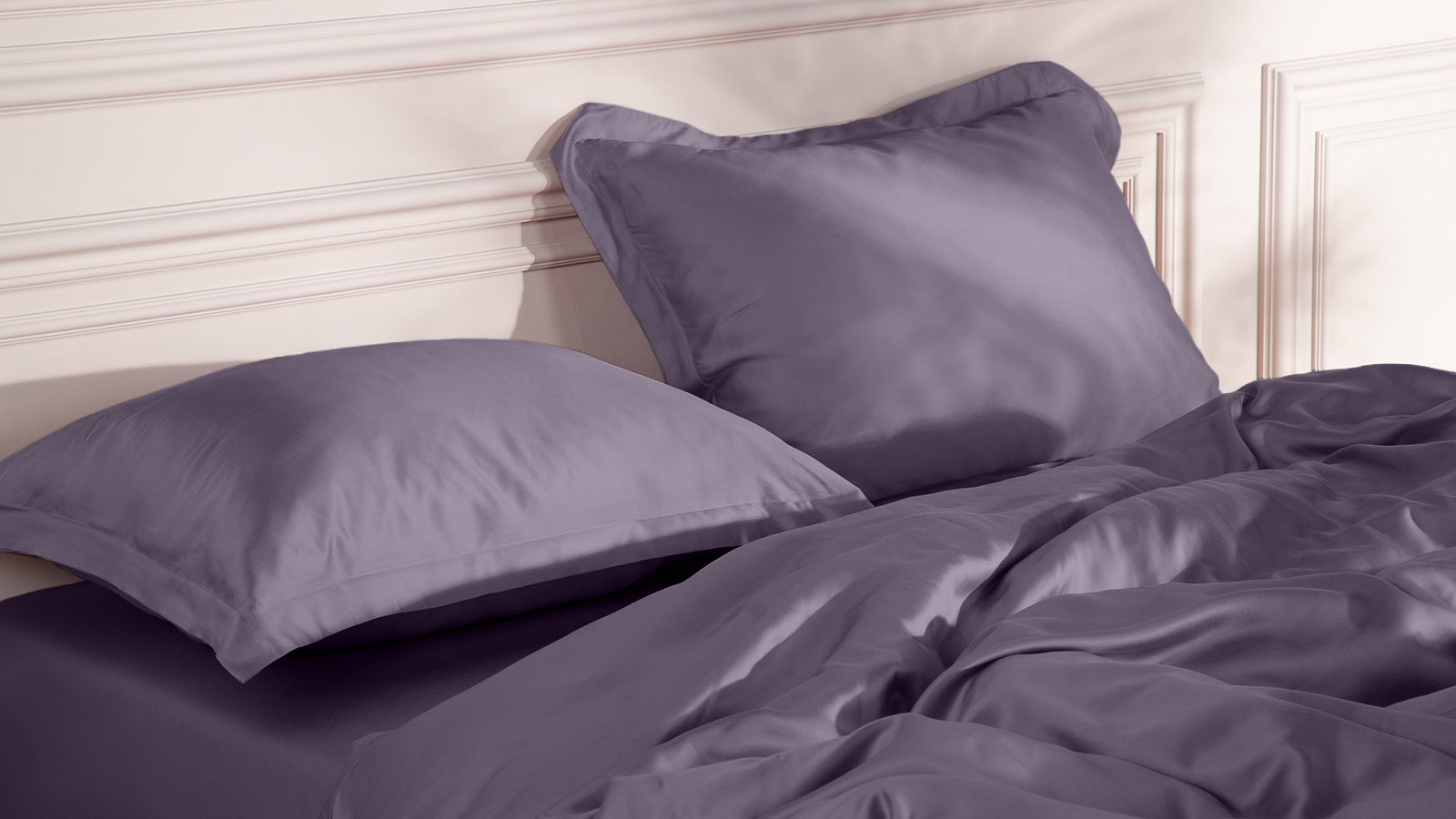 Простынь на резинке Comfort Solid Tencel, цвет Аметистовый 160x200 в мебель-центре Озерцо