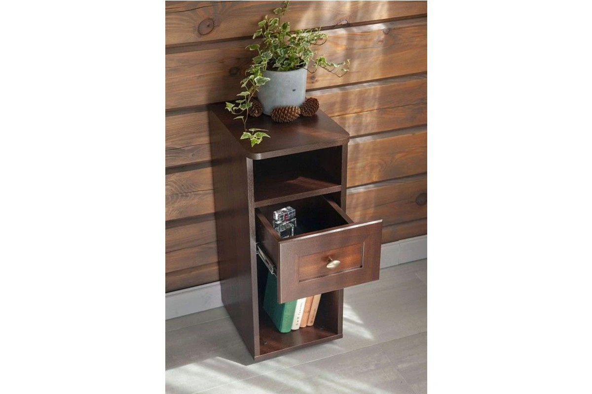 Тумба прикроватная Sherlock 51 (Орех шоколадный) — Мебель-центр Озерцо