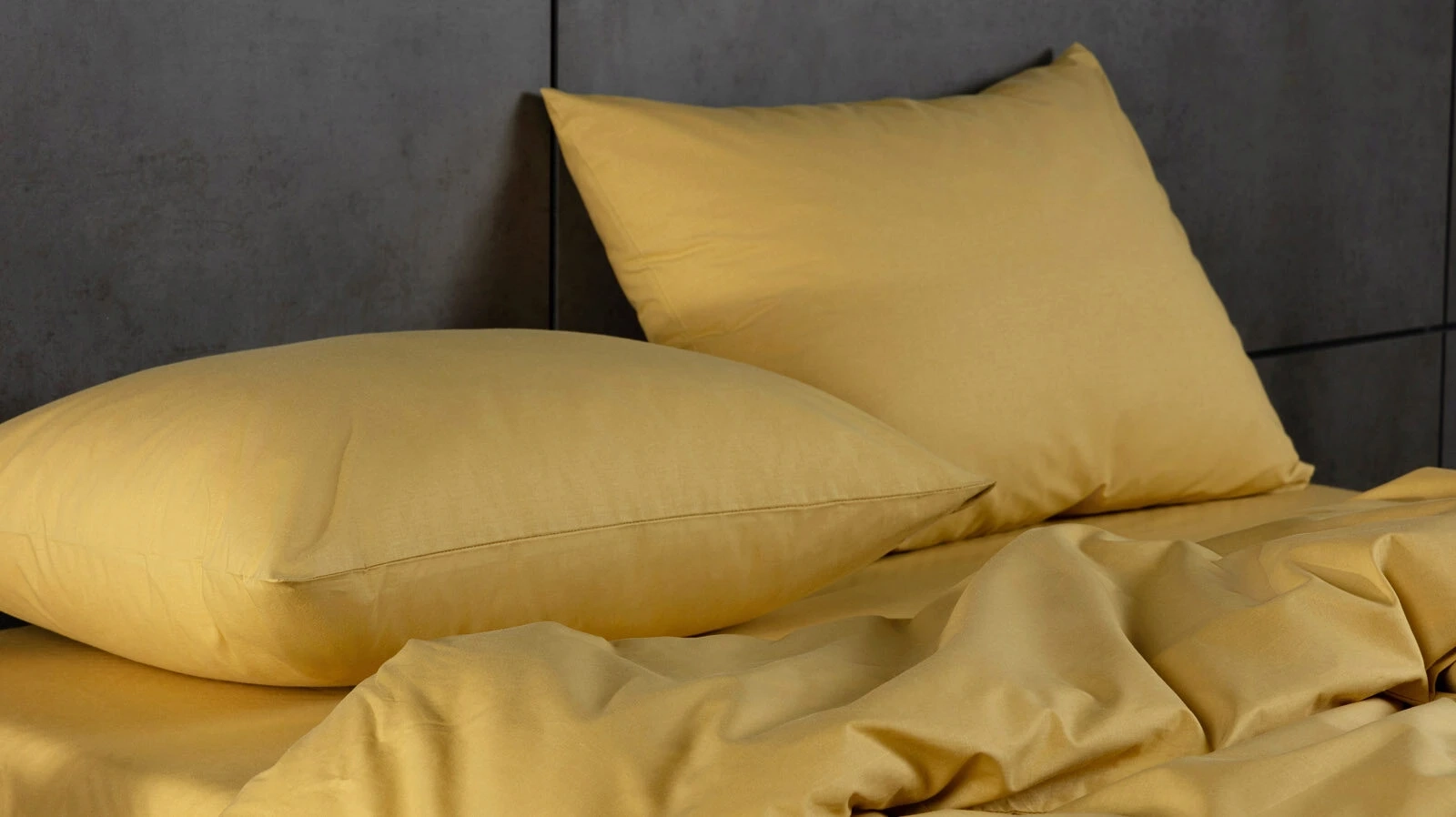 Постельное белье Comfort Cotton, цвет: Горчичный (двусп) 172x205, без простыни в мебель-центре Озерцо