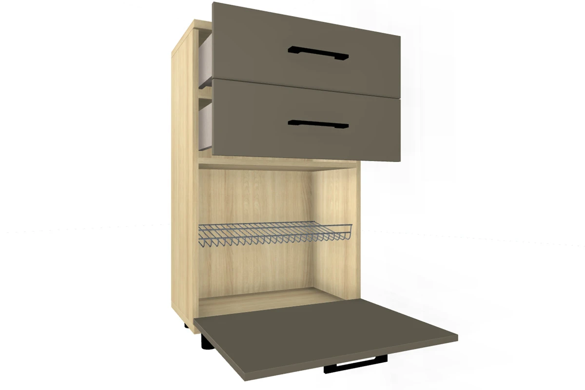 Тумба ТБ-5008-АС-ЛМ (Ясень Асахи/Латте Матовый) — Мебель-центр Озерцо